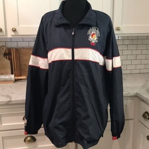 National Guard Jacket Mens XL Blue USA Sustainment Recruit Program Waterproof